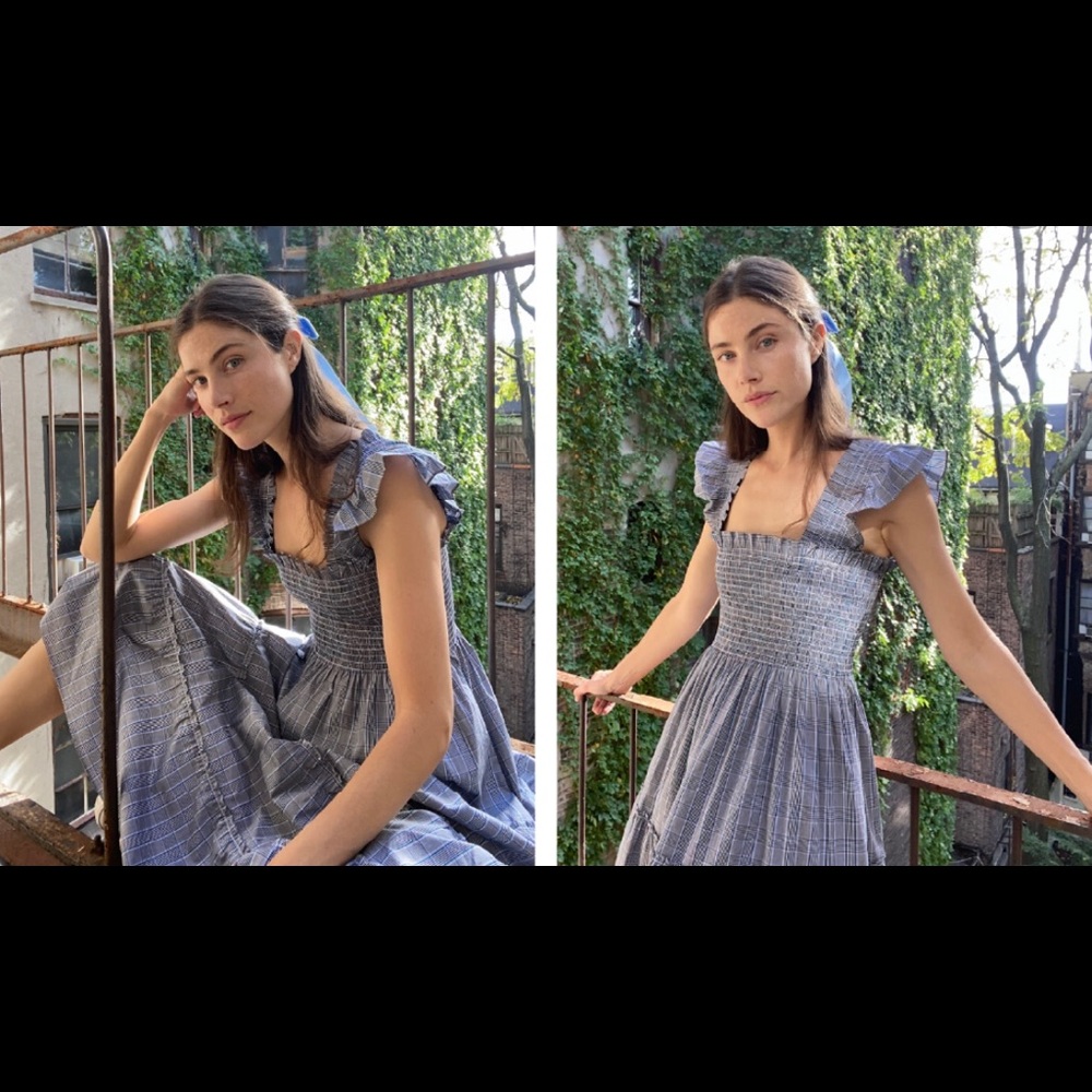Hill House Ellie Nap Dress Tai Check XS